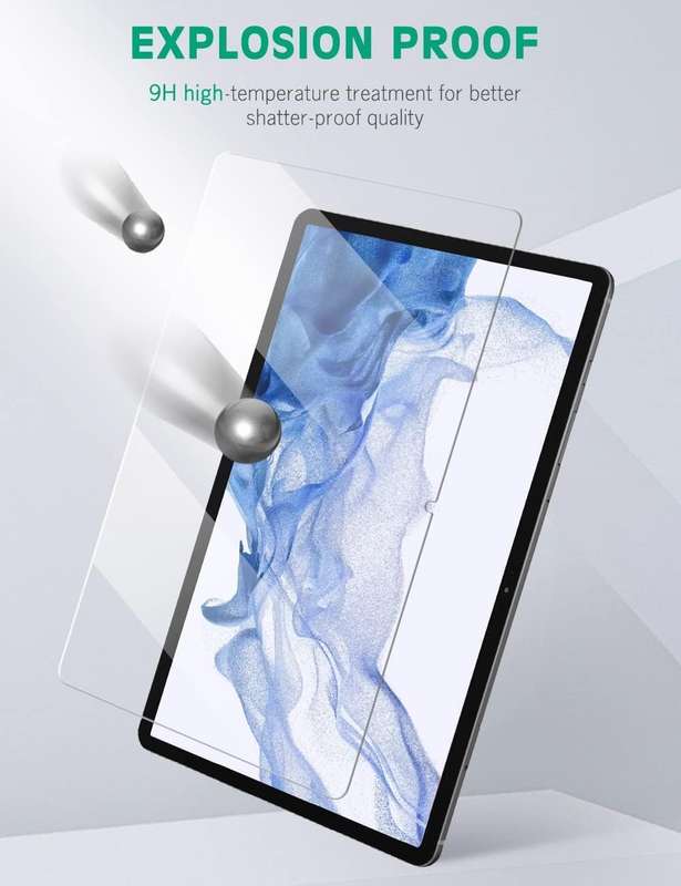 Tempered Glass Screen Guard for Samsung Galaxy Tab S9 Plus (12.4")