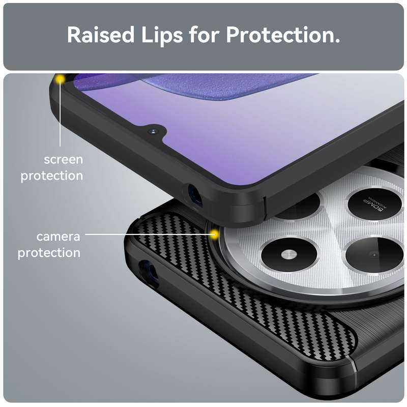 Redmi 14C Carbon Fiber Design Case Shockproof Cover