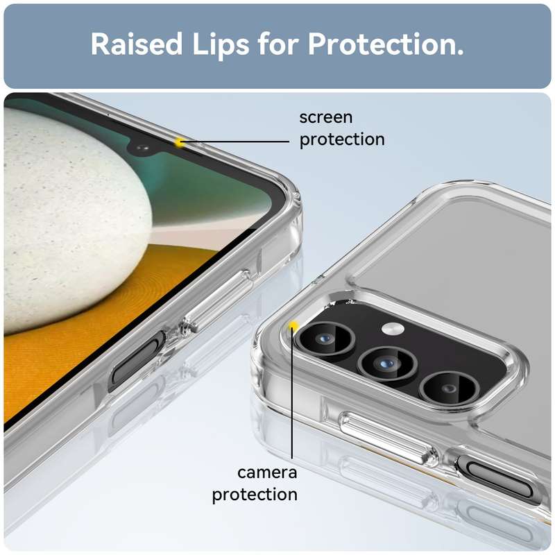 Clear Cover for Samsung Galaxy A15 - Shockproof Candy Series Cover
