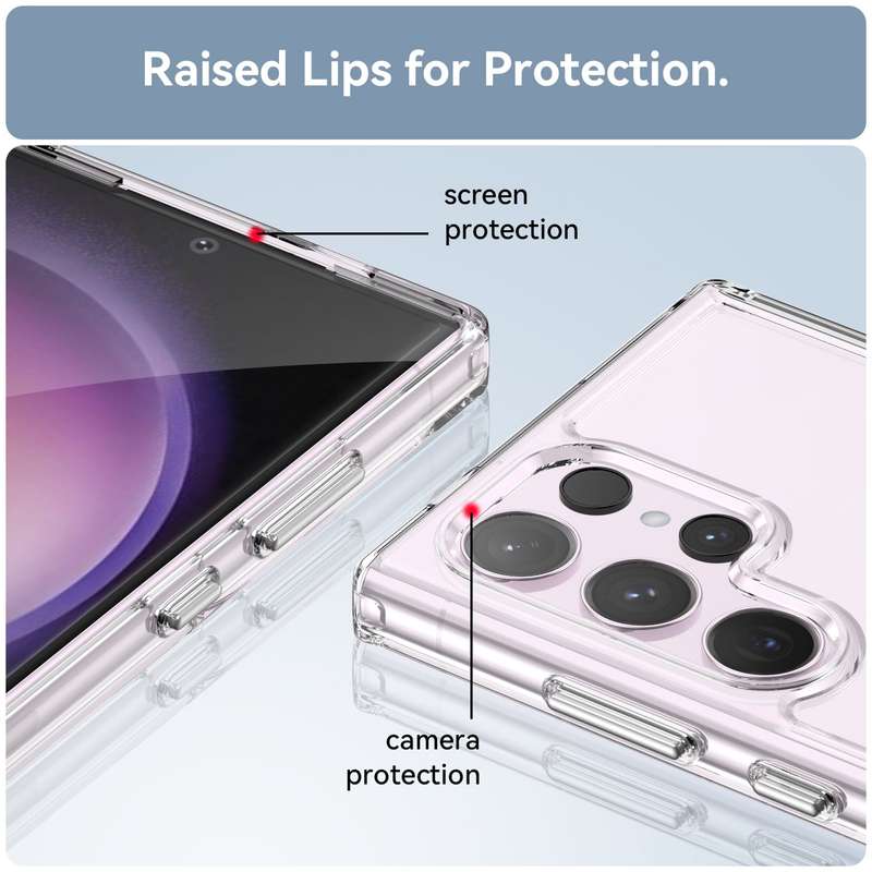 Clear Cover for Samsung Galaxy S24 Ultra - Shockproof Candy Series Cover