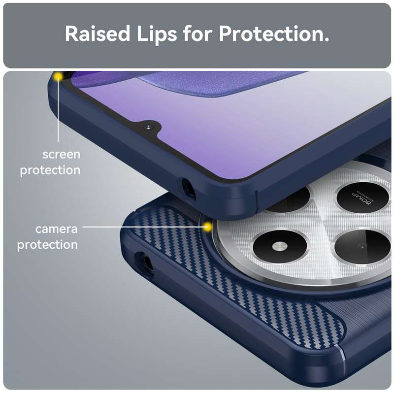 Redmi 14C Carbon Fiber Design Case Shockproof Cover
