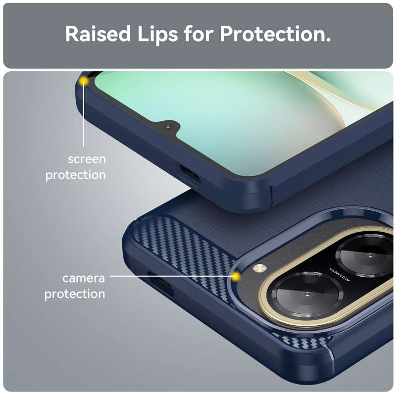 CellTime Case Compatible with Redmi A5 Carbon Fiber Design Shockproof Cover
