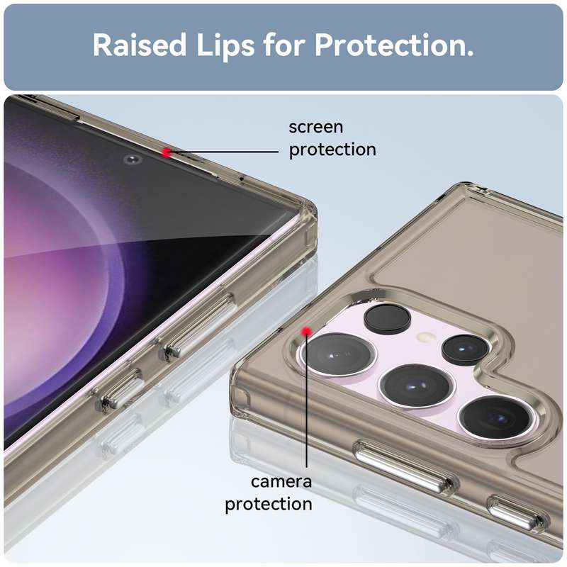 Clear Cover for Samsung Galaxy S24 Ultra - Shockproof Candy Series Cover