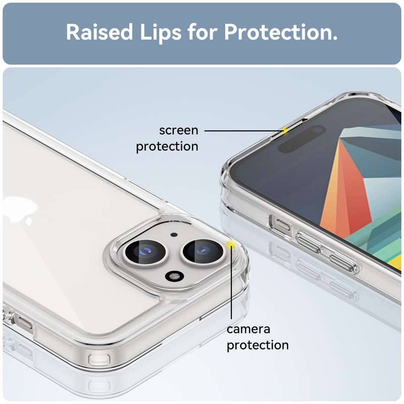 Candy Clear Cover for iPhone 15 Shockproof Case
