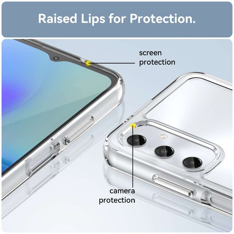 Clear Cover for Samsung Galaxy A05S - Shockproof Candy Series Cover