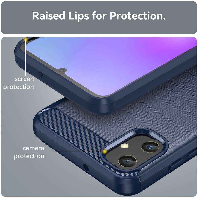 Carbon Fiber Design Case for Samsung Galaxy A05 Shockproof Cover