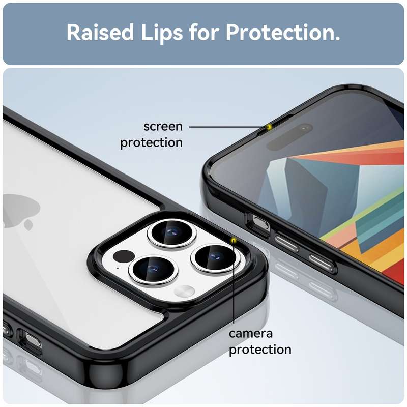Candy Clear Cover for iPhone 15 Pro Max Shockproof Case
