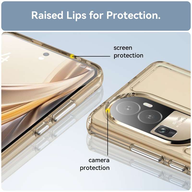 Oppo Reno10 Pro Plus Clear Cover - Shockproof Candy Series