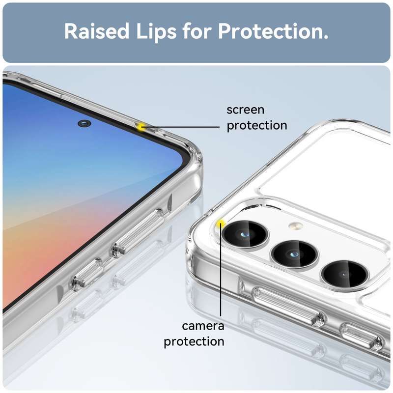 Clear Cover for Samsung Galaxy A35 - Shockproof Candy Series Cover