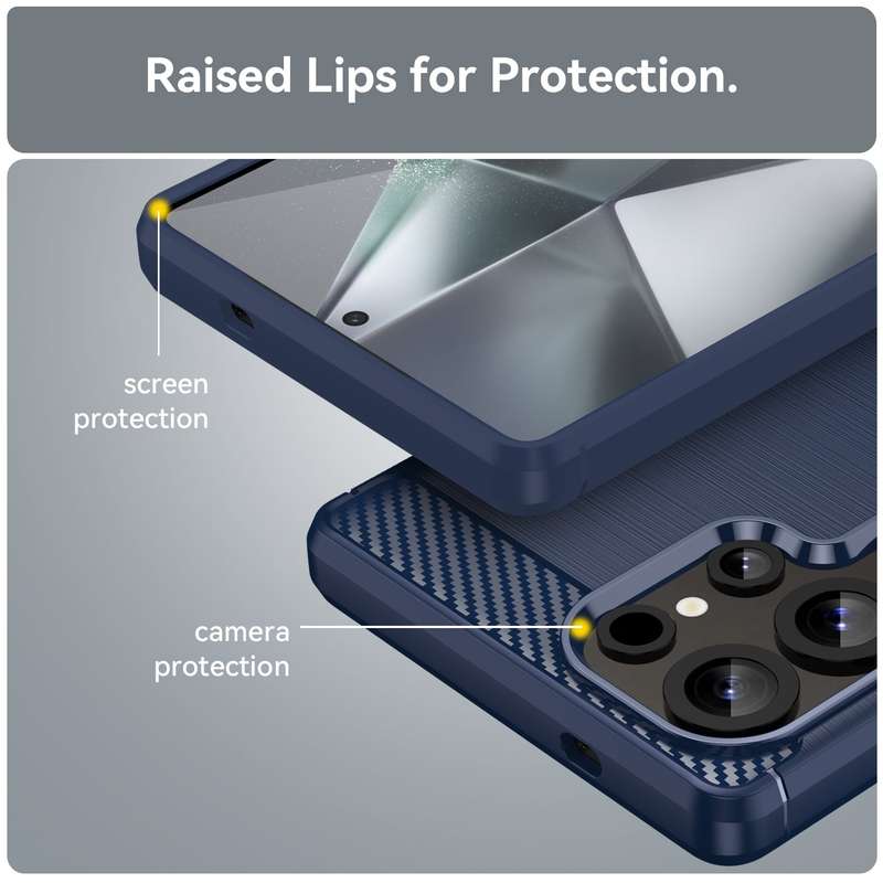 Carbon Fiber Design Case for Galaxy S25/S25 Plus/S25 Ultra Cover