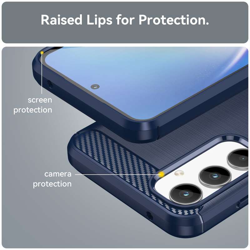 Carbon Fiber Design Case for Samsung Galaxy A35 Shockproof Cover