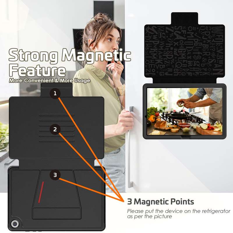 LeatherBlazer Shockproof Rugged Cover for Samsung Galaxy Tab A9 Plus (11")