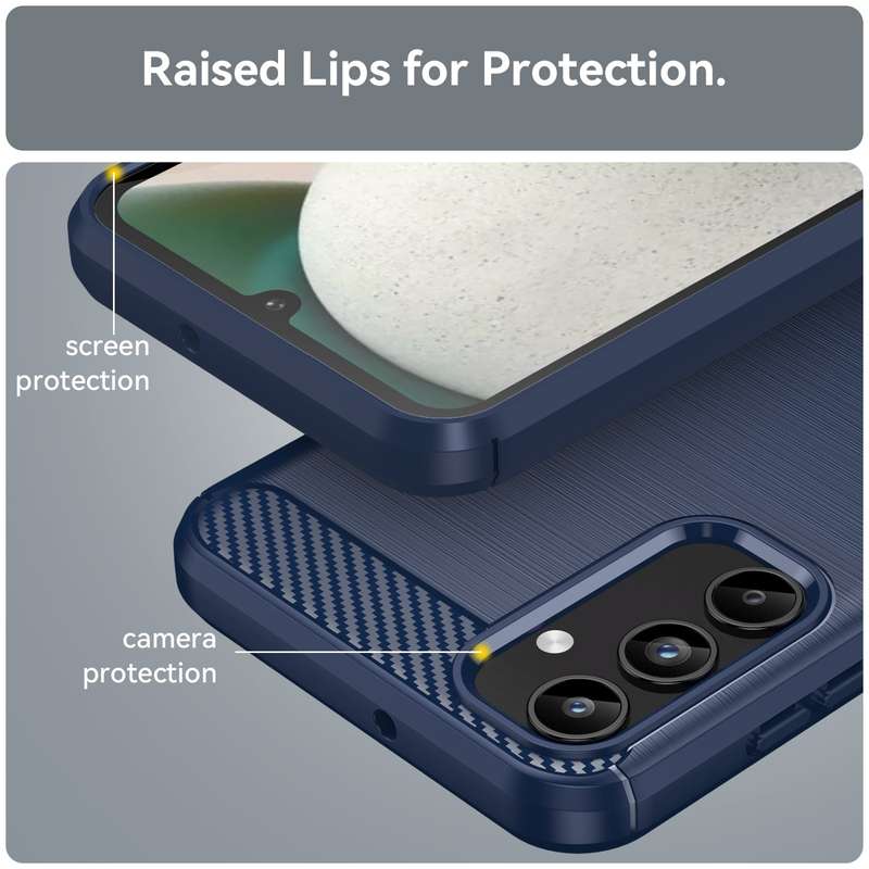 Carbon Fiber Design Case for Samsung Galaxy A15 Shockproof Cover