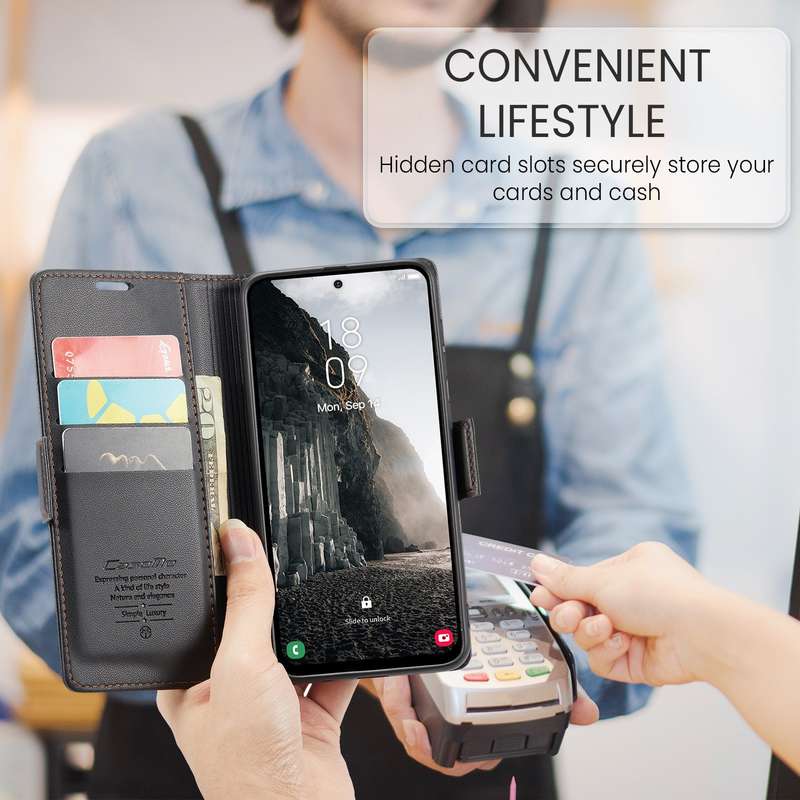 Retro Flip Leather Wallet Cover for Samsung Galaxy A36