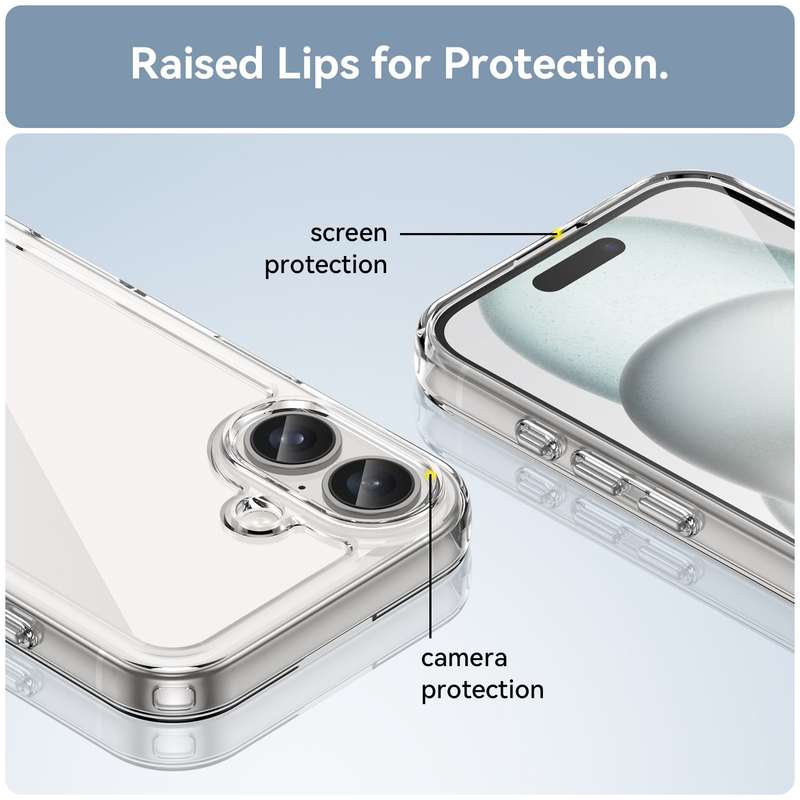 Candy Clear Case for iPhone 16 Shockproof Cover