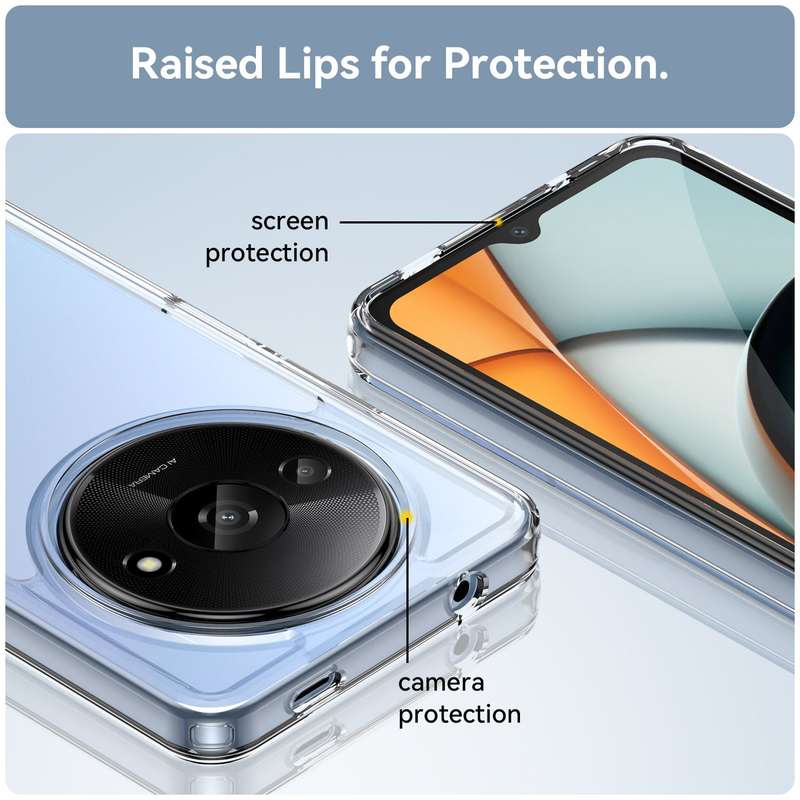 Redmi A3 Candy Clear Case Shockproof Cover