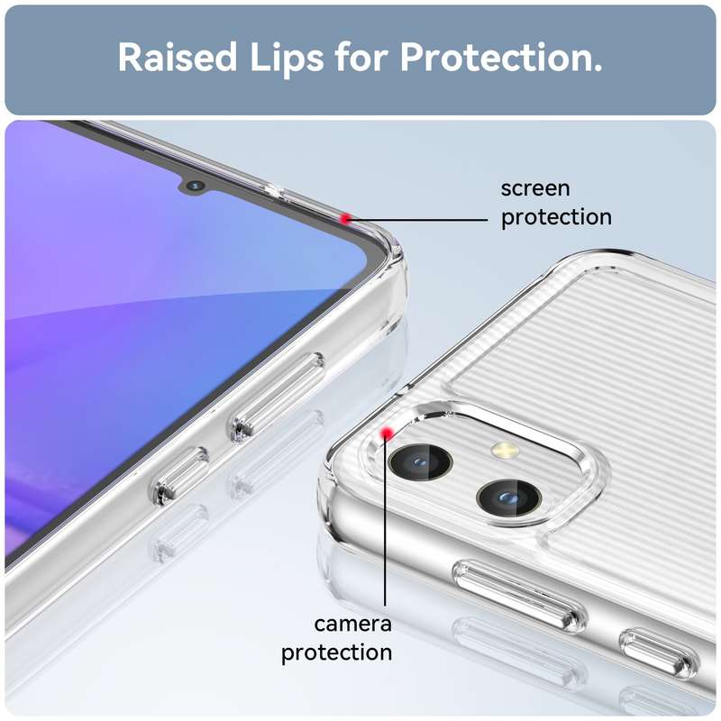 Clear Cover for Samsung Galaxy A05 - Shockproof Candy Series Cover