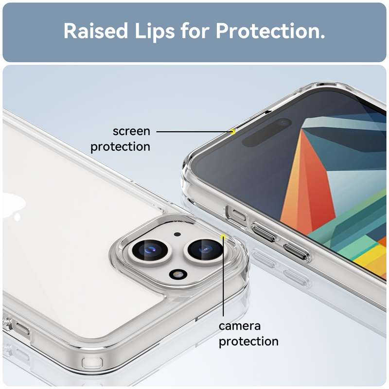 Candy Clear Cover for iPhone 15 Plus Shockproof Case