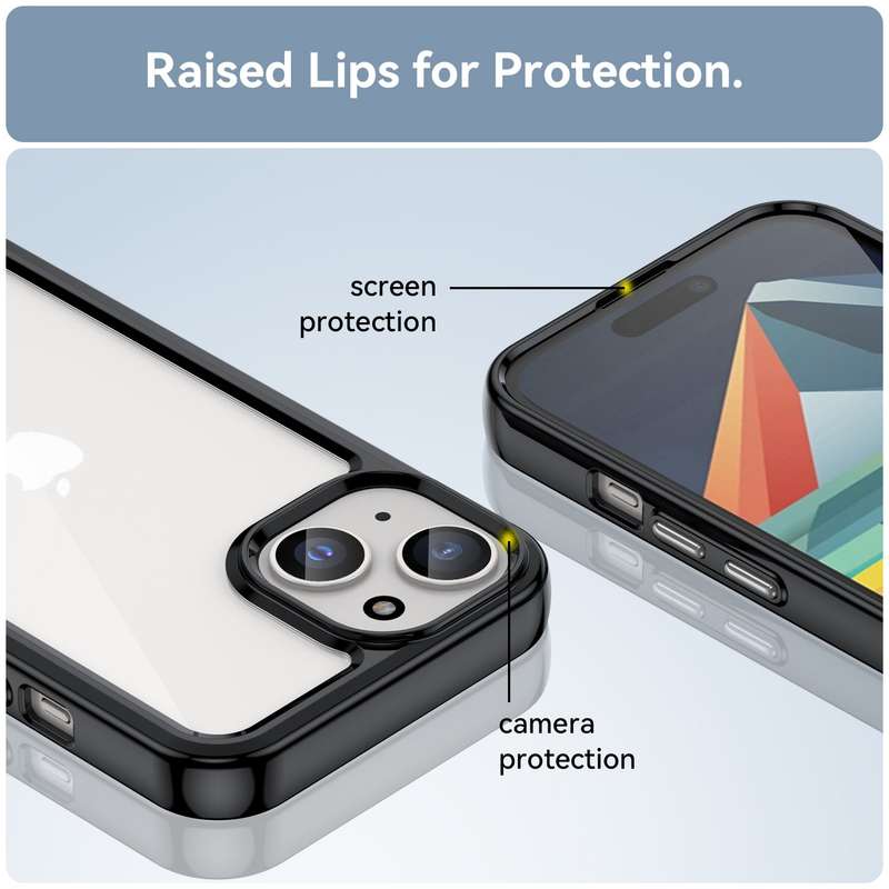 Candy Clear Cover for iPhone 15 Shockproof Case