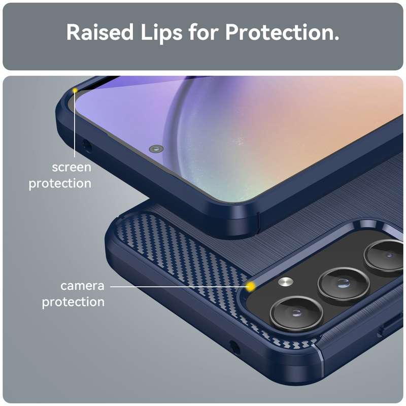 Carbon Fiber Design Case for Samsung Galaxy A55 Shockproof Cover