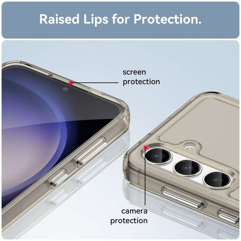 Clear Cover for Samsung Galaxy S24 - Shockproof Candy Series Cover