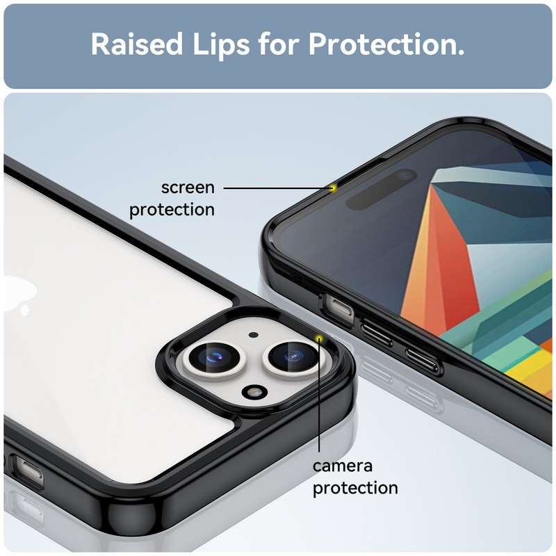 Candy Clear Cover for iPhone 15 Plus Shockproof Case