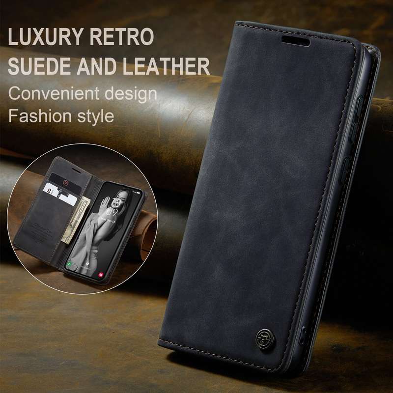 Retro Flip Leather Wallet Cover for Samsung Galaxy A55