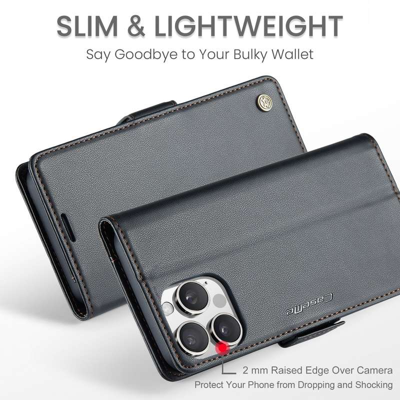 Retro Flip Leather Wallet Cover for iPhone 16 Pro / 16 Pro Max