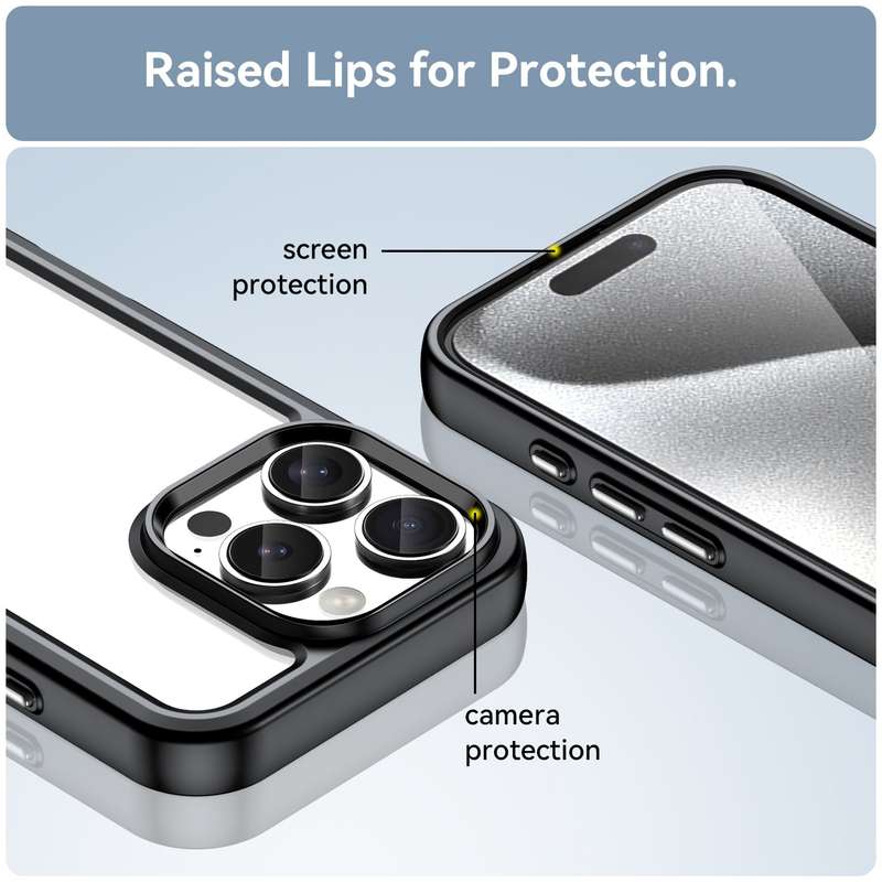 Candy Clear Case for iPhone 16 Pro / 16 Pro Max Shockproof Cover