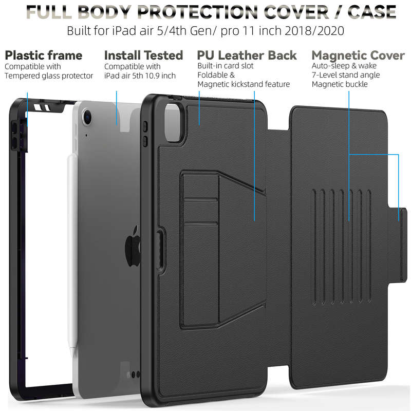 CellTime LeatherBlazer ShockProof Rugged Cover for iPad Pro 11 inch / iPad Air 4 10.9 inch