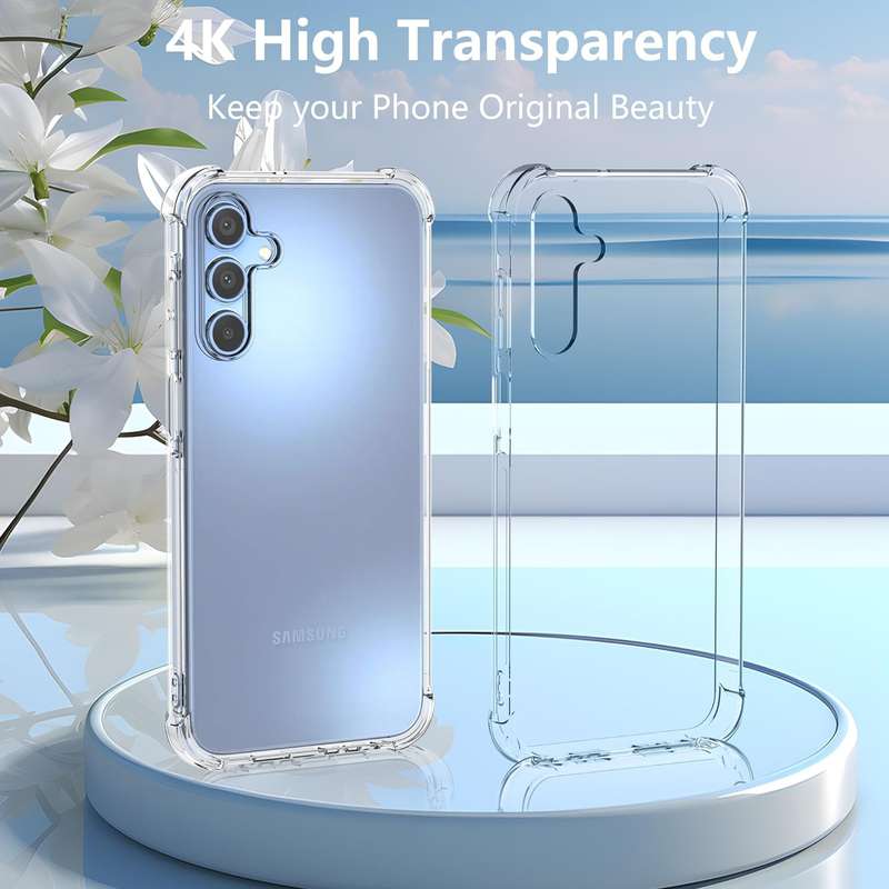 Clear Shock Resistant Armor Cover for Samsung Galaxy A15