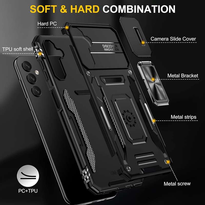 Kejiang Camshield Cover for Samsung Galaxy A05/A05 Shockproof Case