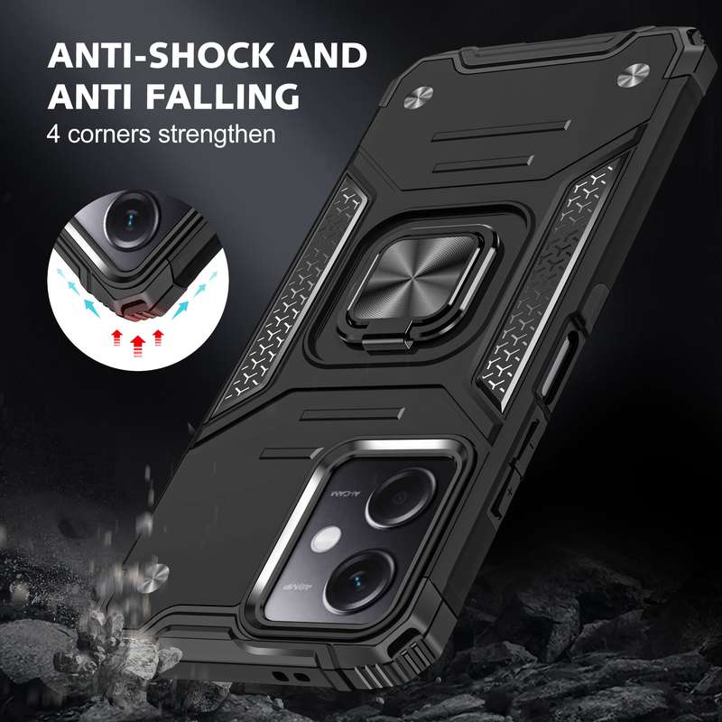 CellTime Shockproof Kemeng Armor Kickstand Cover For Redmi Note 12