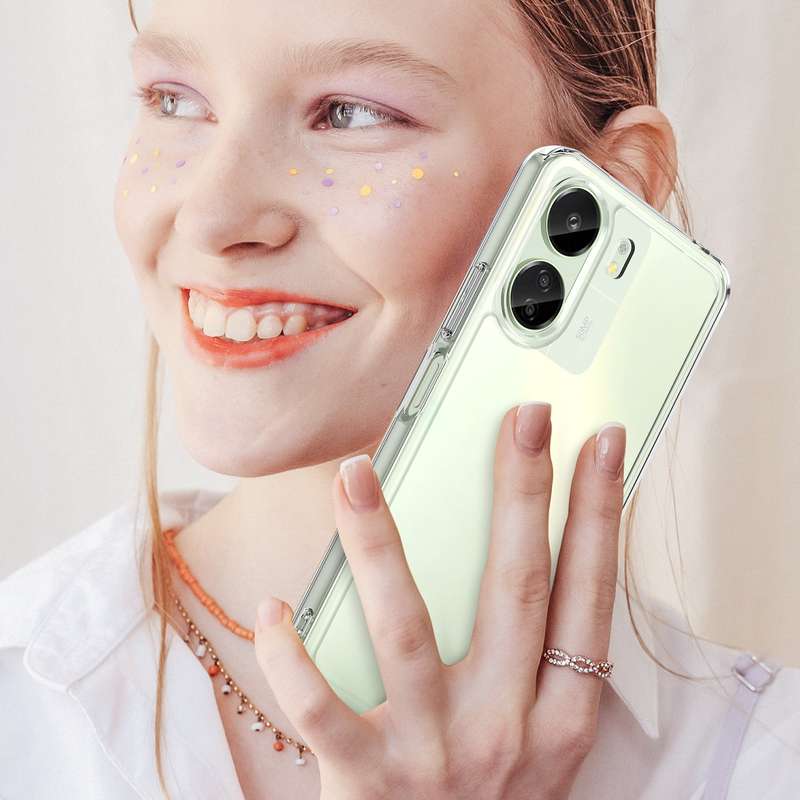 Redmi 13C Clear Cover - Shockproof Candy Series Cover