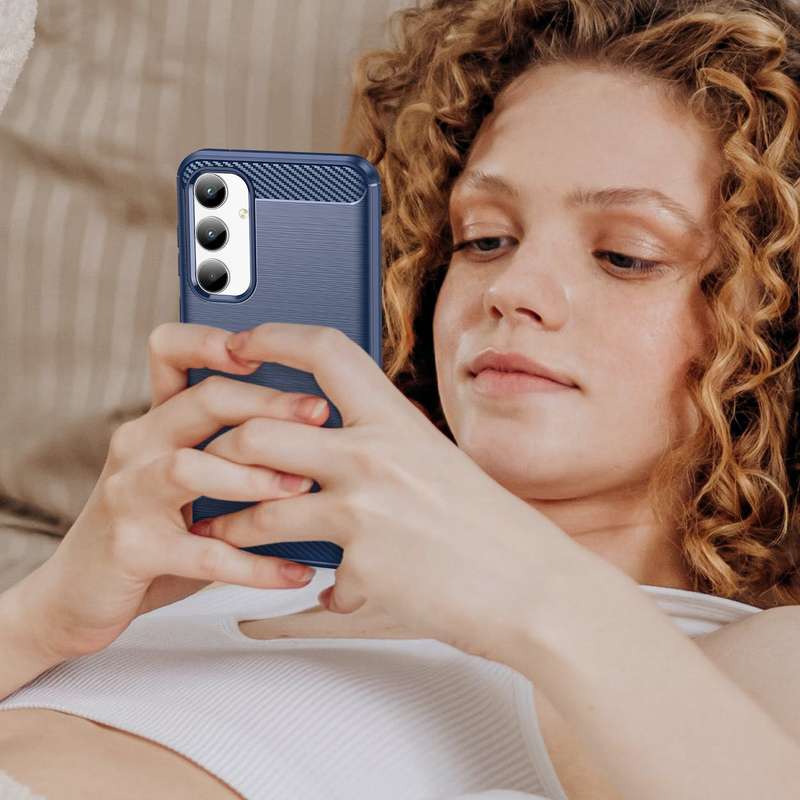 Carbon Fiber Design Case for Samsung Galaxy A35 Shockproof Cover