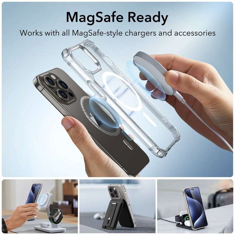 ESR iPhone 15 Pro / 15 Pro Max Air Armor MagSafe Cover & Protector Set