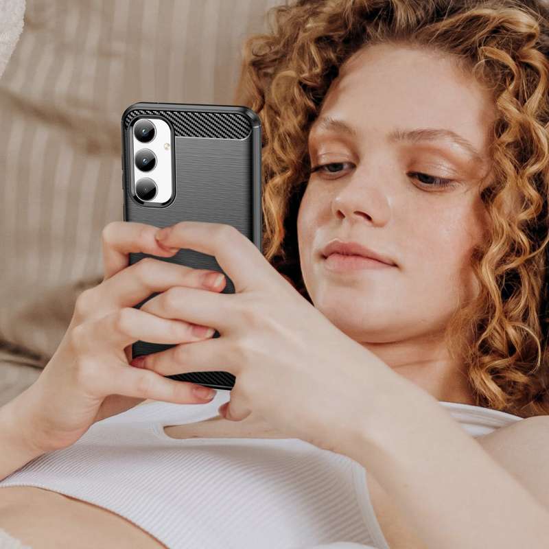 Carbon Fiber Design Case for Samsung Galaxy A35 Shockproof Cover