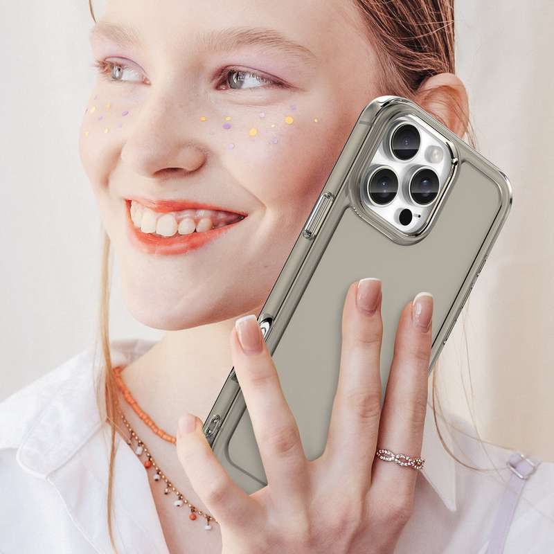 Clear Case for iPhone 16 Pro / 16 Pro Max - Shockproof Candy Series Cover