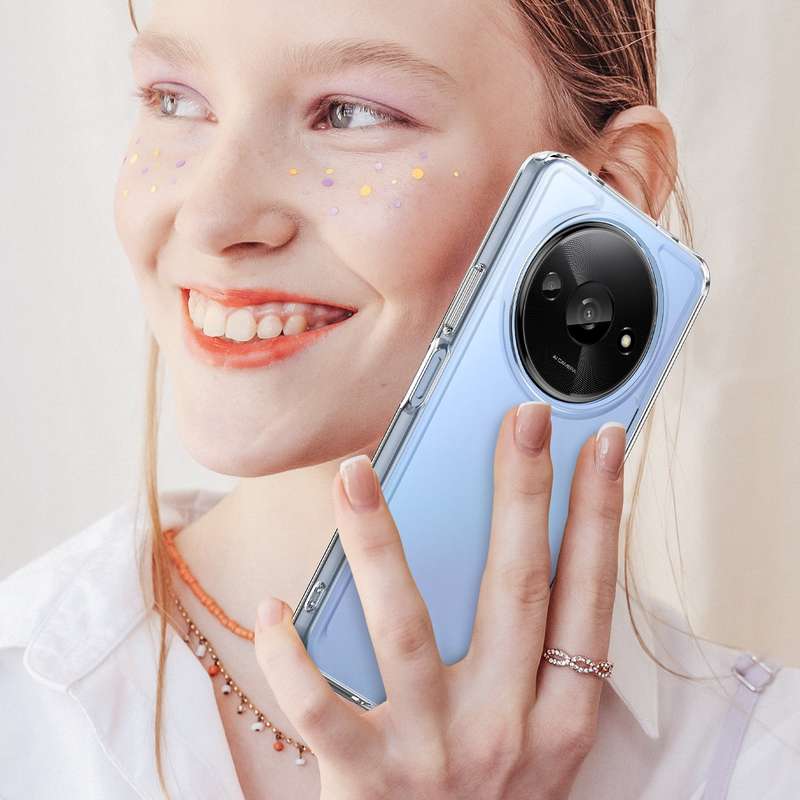Redmi A3 Clear Case - Shockproof Candy Series Cover