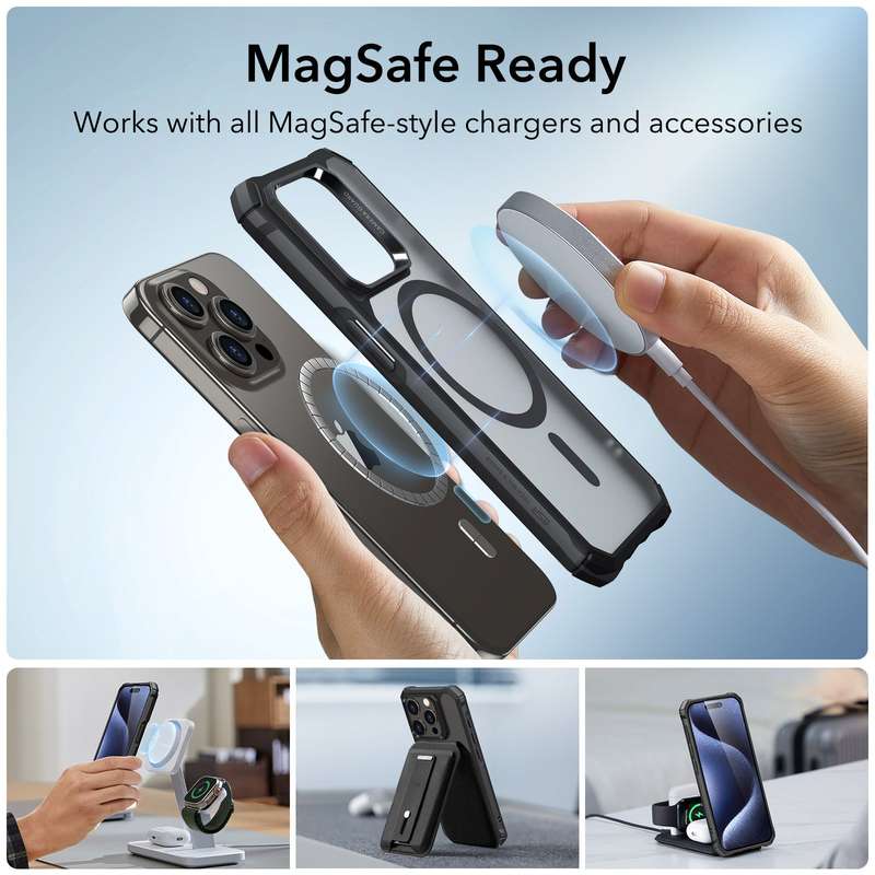 ESR iPhone 15 Pro / 15 Pro Max Air Armor MagSafe Cover & Protector Set