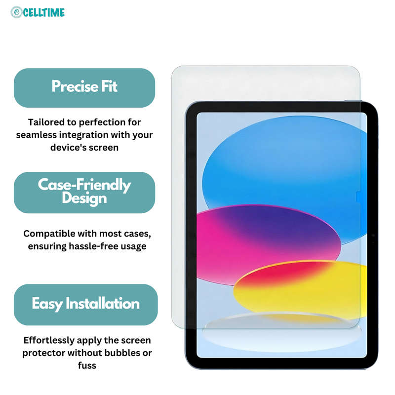 CellTime Tempered Glass Screen Guard for iPad 11" (A16) 2025