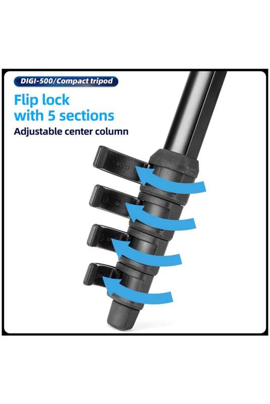 Fotopro Compact Lightweight Camera/ Smartphone Tripod Stand - DIGI-500