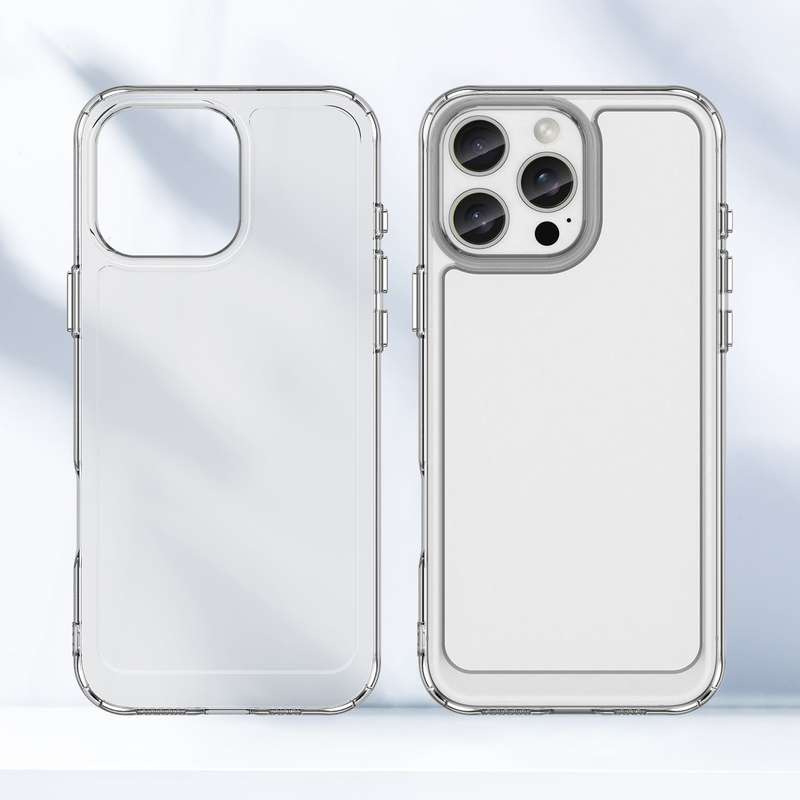 Clear Case for iPhone 16 Pro / 16 Pro Max - Shockproof Candy Series Cover