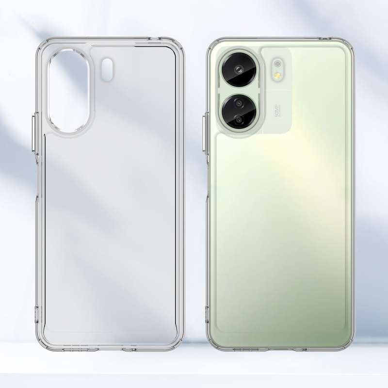 Redmi 13C Clear Cover - Shockproof Candy Series Cover