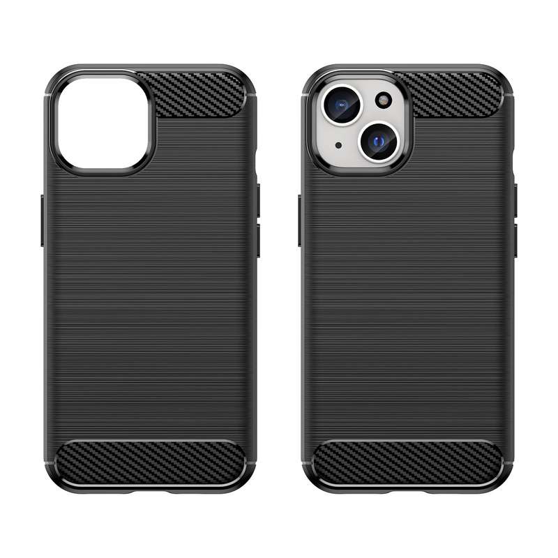 Carbon Fiber Design Cover for iPhone 15 Shockproof Case