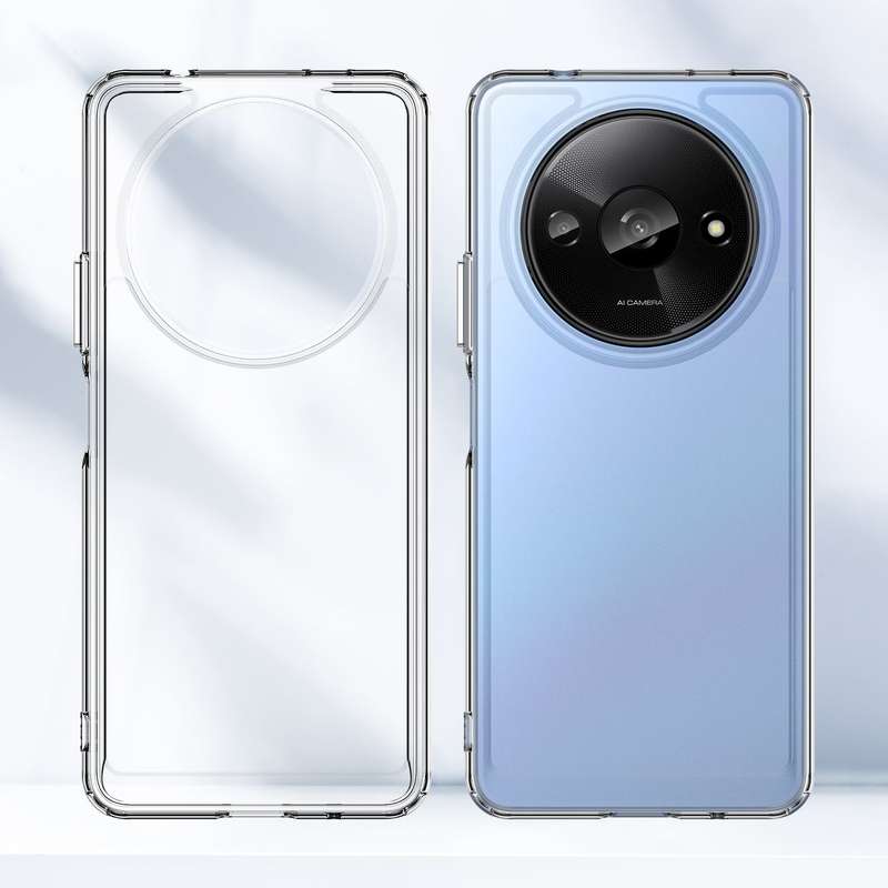 Redmi A3 Clear Case - Shockproof Candy Series Cover