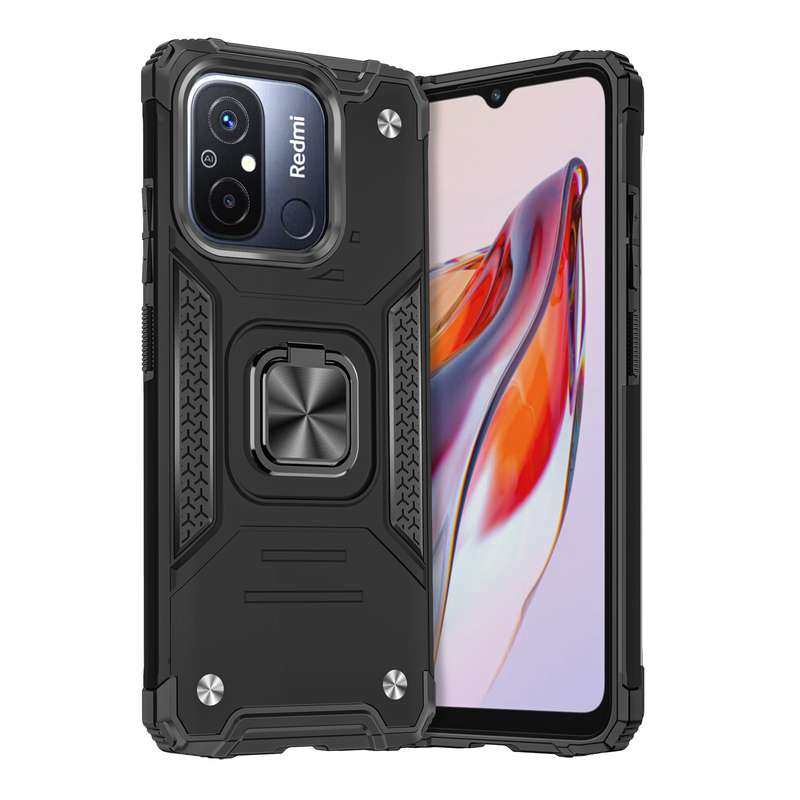 Redmi 12C Shockproof Kemeng Armor Kickstand Cover