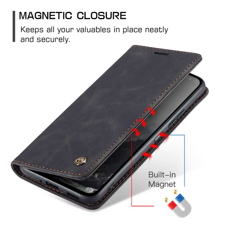 Retro Flip Leather Wallet Cover for Redmi 14C