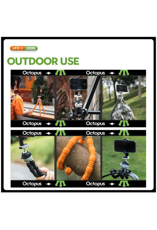 Fotopro Flexible Versatile Mini Camera / Smartphone Tripod Stand - UFO3