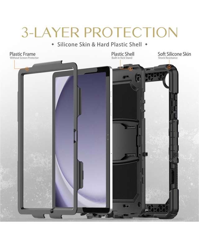 CellTime C-Stand Design Shockproof Rugged Cover for Galaxy Tab A9 Plus (11")